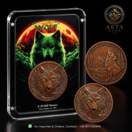 IMPORT WOLF GLOW IN THE DARK (AKRILIK CASE) SERIES – 5 AVDP FINE COPPER
