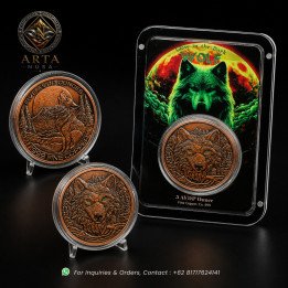 IMPORT WOLF IN THE DARK (AKRILIK DAN CAPSULE CASE) SERIES – 5 AVDP FINE COPPER