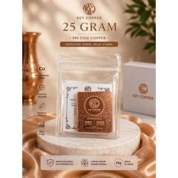 Key Copperium 25 Gram Fine Copper 99.9% - Batangan Tembaga Murni