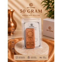 Key Copperium 50 Gram Fine Copper 99.9% - Batangan Tembaga Murni