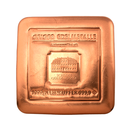 Copper Bar Geiger Original - 1 kg casted .9999