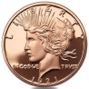 1 oz Peace Dollar Copper Round .999 Fine - Private Mint USA