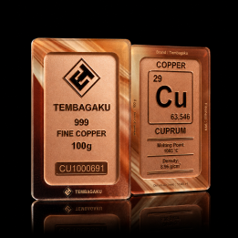 TEMBAGAKU Fine Copper Mint Bar 100g